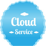 Fototapeta Do pokoju - Vector of Blue sky cloud service.