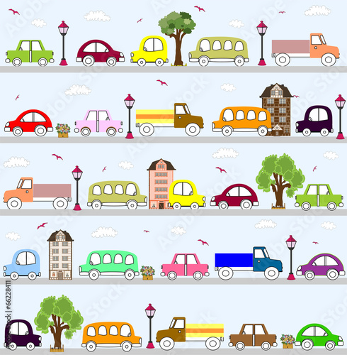 Naklejka na szybę baby vehicle pattern design.