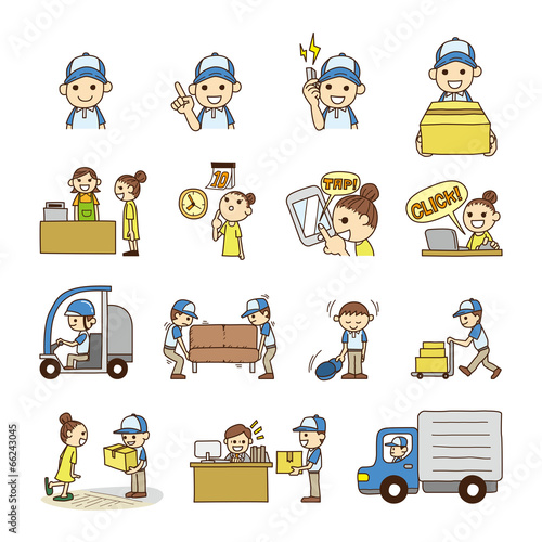 配達員 作業員 配達 アイコン Buy This Stock Vector And Explore Similar Vectors At Adobe Stock Adobe Stock