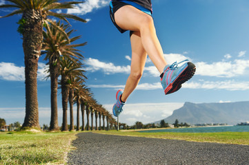 Wall Mural - running in the park