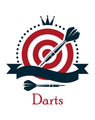 Wall Mural - Darts championship emblem