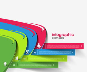 Wall Mural - Business Modern Design Infographic Vector Banner Background.