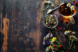 Fototapeta Mapy - Herbal tea