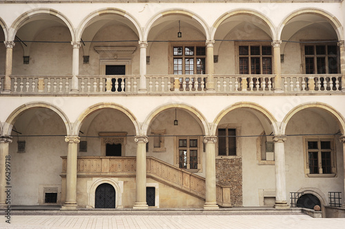 Board z aluminiowym obramowaniem Ściana zamku wawel