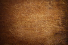 Old Grunge Wooden Cutting Kitchen Board Background