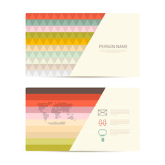 Sticker - Retro Paper Business Card Template