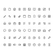 Thin Icons Set. Simple line icons pack for your design