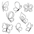 © iktash2 - Set of hand drawn butterflies