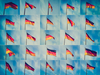 Sticker - Retro look German flag