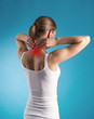 © Stasique - Spine therapy. Female patient having neck and back disease.