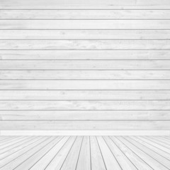 Wall Mural - Wooden Background / White