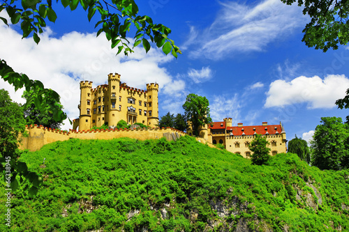 Tapeta ścienna Zamki w Bawarii - Hohenschwangau, Niemcy