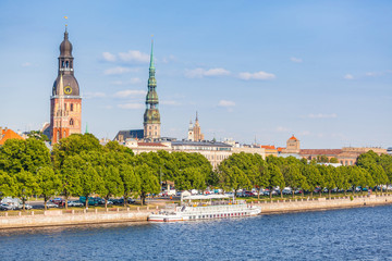 Wall Mural - Riga Skyline on a Sunny Day