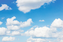 Cloudy Blue Summer Sky Freedom Background