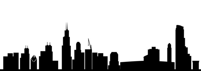 Wall Mural - chicago city skyline