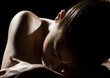 © Monet - A young woman looking down , nude