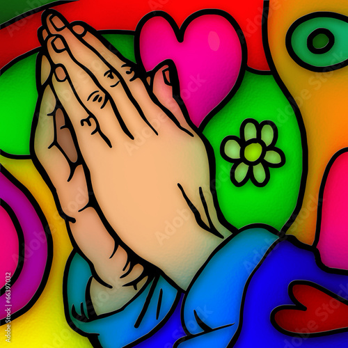 Naklejka na meble Praying Hands