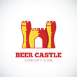 Beer Castle Vector Concept Symbol Icon