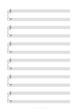 Blank A4 Music Notes
