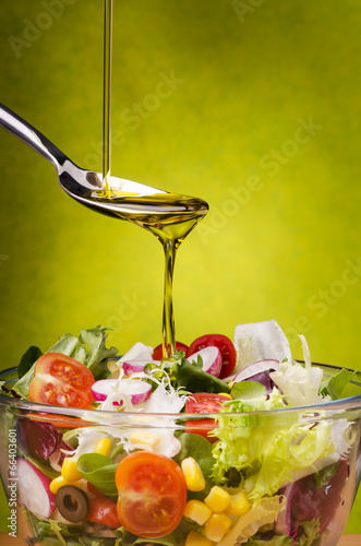 Plakat na zamówienie insalata condita con olio di oliva