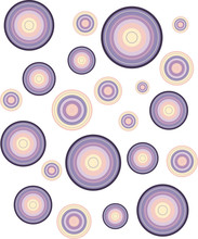Beautiful Circular Texture In Violet And Yellow Spectrum