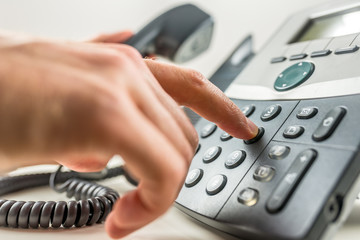 making a phone call