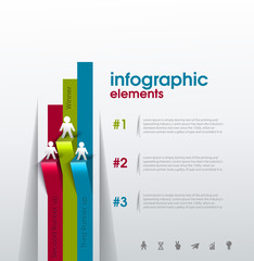 Wall Mural - Business Modern Design Infographic Vector Banner Background.