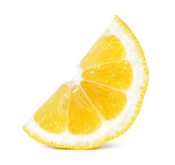 lemon slice isolated on white