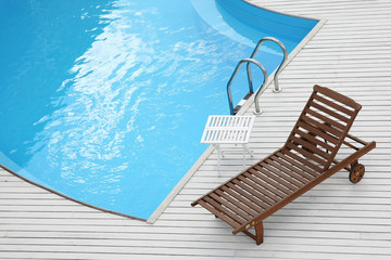  beach lounge chair near the pool
