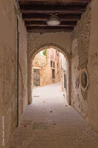 Board z aluminiowym obramowaniem Historyczne miasto Chania.