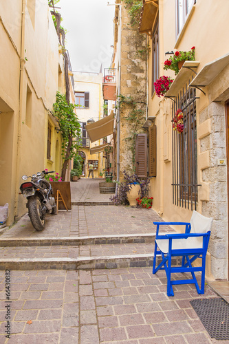 Board z aluminiowym obramowaniem Historyczne miasto Chania.