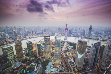 Shanghai, China Aerial View