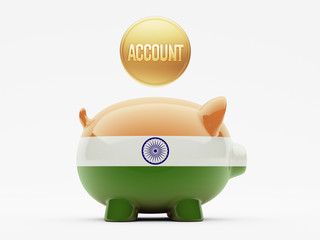Wall Mural - India  Account Concept.
