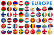 © somartin - Europe counties flags - 3D realistic