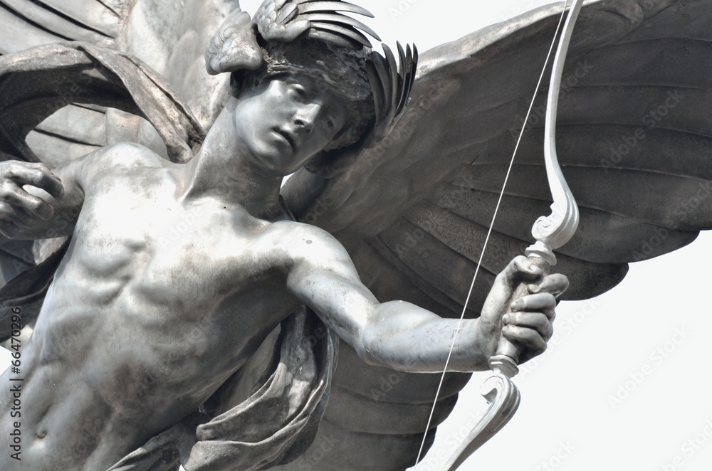 Detail of Eros Statue - obrazy, fototapety, plakaty 
