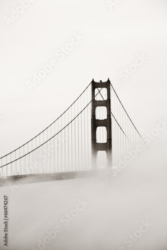 Naklejka most we mgle  most-zlotej-bramy