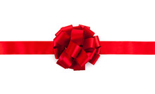 Red Ribbon With A Bow