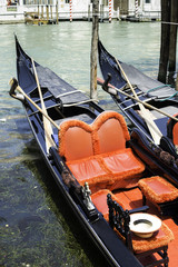 Wall Mural - Ancient gondola in Venice