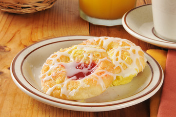 Sticker - cheese and cherry danish