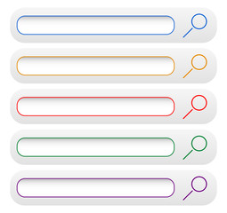 Poster - Minimal search bars, search button