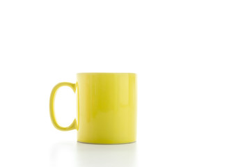 Canvas Print - Color mug isolated on white