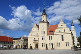 Fototapeta Miasto - Rathaus und Marktplatz in Coswig (Anhalt)