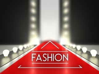 Wall Mural - fashion runway red carpet catwalk