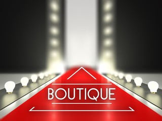 Wall Mural - fashion runway, boutique on catwalk