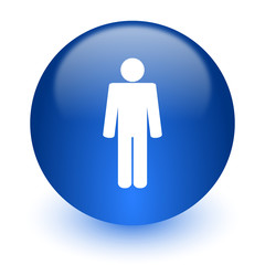 Aufkleber - male computer icon on white background