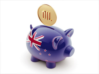 New Zealand Oil Concept Piggy Concept