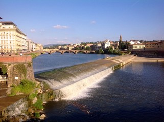 Wall Mural - panoramic view of Florence and Arno river