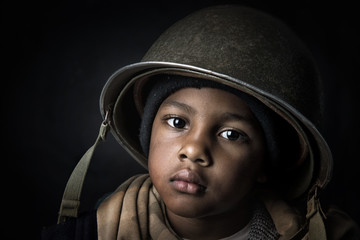 Wall Mural - Boy soldier