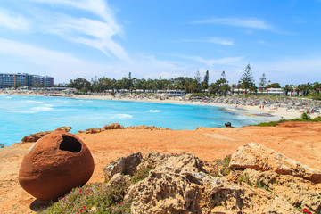 Wall Mural - A view of old pots close to the Nissi beach in Aiya Napa, Cyprus