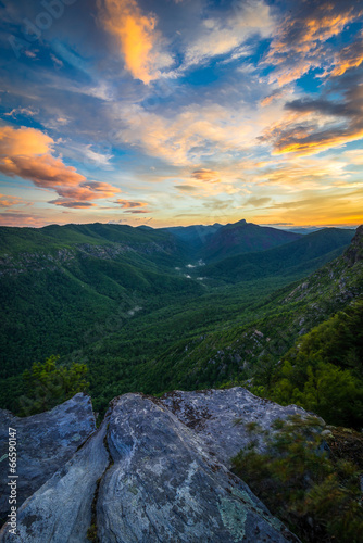 Fotoboard na płycie Kolorowy sunrise linville